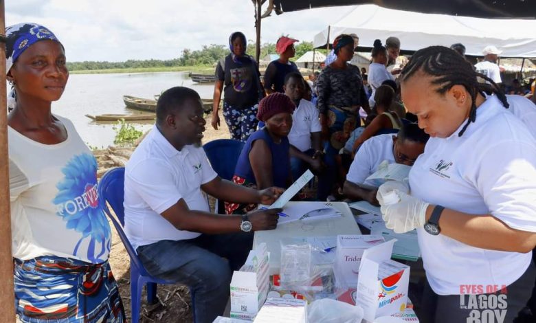 Group donates textbooks, conducts medical outreach in rural communities along Lagos Lagoon