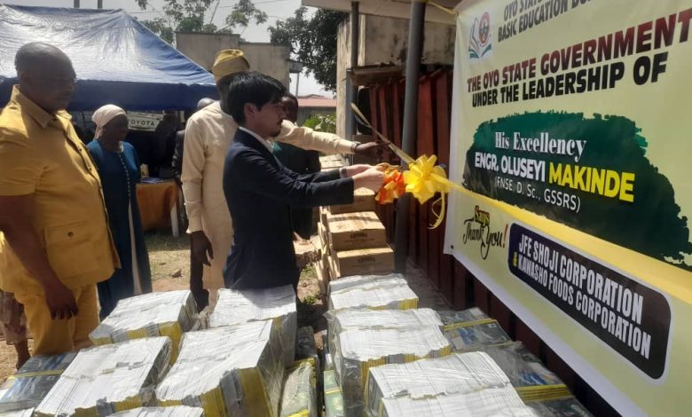 Photos: Japanese Firm Donates Educational Materials To Schools In Oyo