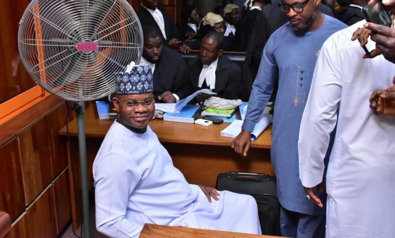 Court rejects EFCC’s request to arraign ex-governor Yahaya Bello in defence lawyers’ absence