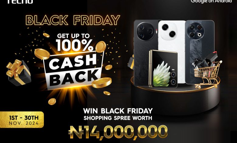 Unlock big savings and huge prizes with TECNO’s Black Friday extravaganza!