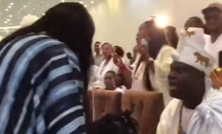 Ooni, ex-Olori, Prophetess Naomi reunite at event (VIDEO)