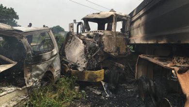 Three killed as trailer rams into shops in Akwa Ibom