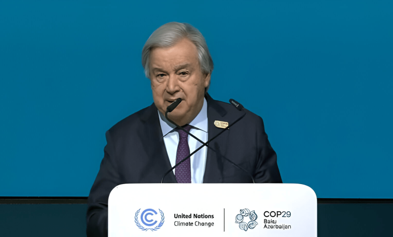 COP29: UN Chief calls for climate justice amidst anxieties over new finance targets