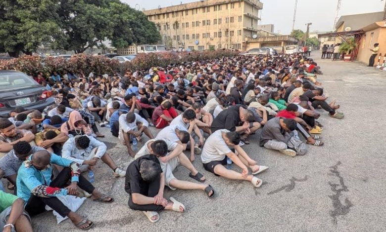 BREAKING: EFCC nabs largest cybercrime syndicate in Lagos