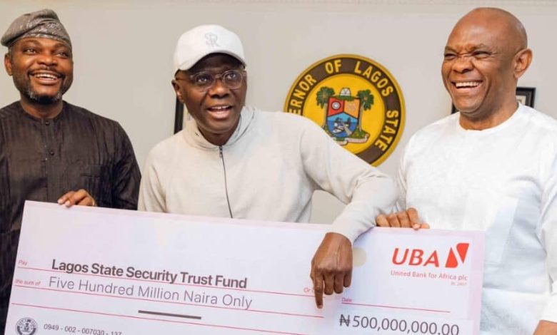 UBA donates N500 million to improve security in Lagos