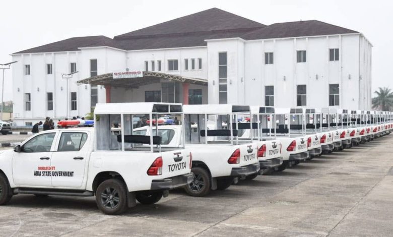 Otti presents 20 vehicles to security agencies in Abia