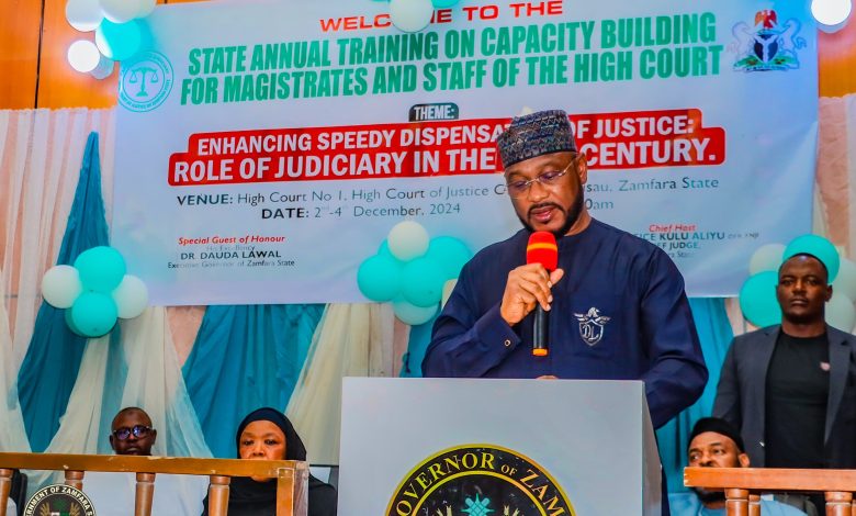 Gov Lawal commits to independence of Judiciary, quick justice delivery in Zamfara