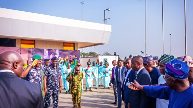 TRENDING: Papa Ajasco meets ‘long-time’ friend Tinubu at Lagos Airport (VIDEO)