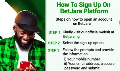 How to sign up and deposit on the Betjara platform