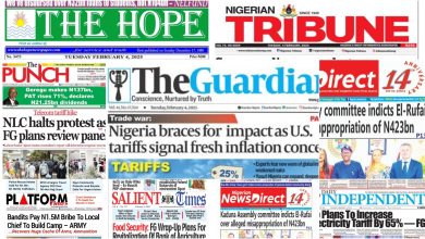 Inside Nigerian newspaper headlines today — Tuesday  4 February, 2025