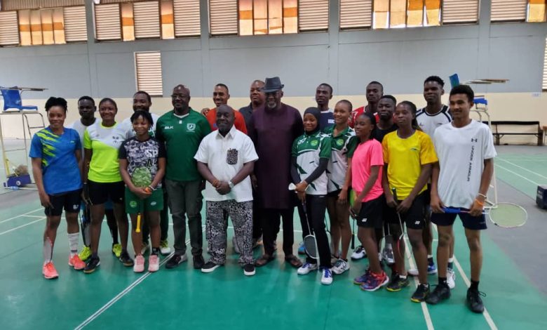 NSC DG Olopade motivates Team Nigeria ahead of All-African Badminton Championship