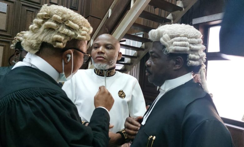 Court orders Nnamdi Kanu to appear for his resumed trial Court orders Nnamdi Kanu to appear for his resumed trial