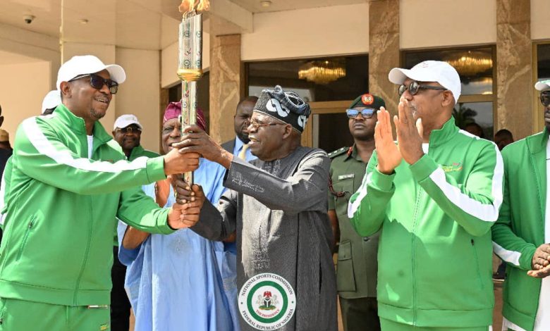 Gateway Games 2024: Torch of Unity For National Sports Festival Lit At Presidential Villa (Photos) Gateway Games 2024: Torch of Unity For National Sports Festival Lit At Presidential Villa (Photos)