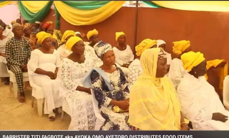 Ramadan: Barr. Fagbote Celebrates Yewa North Women With Food Items, Cash Support