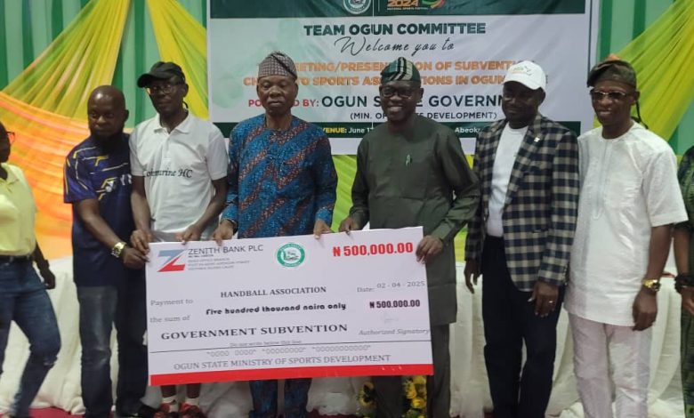 Gov Abiodun boosts Ogun State’s Sports Festival preparations with N16.5m grant