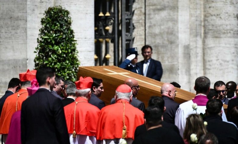Pope Francis buried
