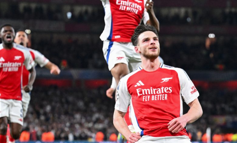 UCL: Rice scores twice as Arsenal stun Real Madrid in first leg quarterfinal clash UCL: Rice scores twice as Arsenal stun Real Madrid in first leg quarterfinal clash