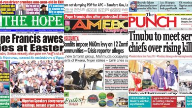 Inside Nigerian newspaper headlines today – Tuesday, 22 April, 2025