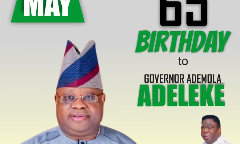 Ambassador Raffy Bell Felicitates Gov Ademola Adeleke @65