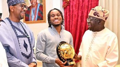 Ademola Lookman visits President Tinubu