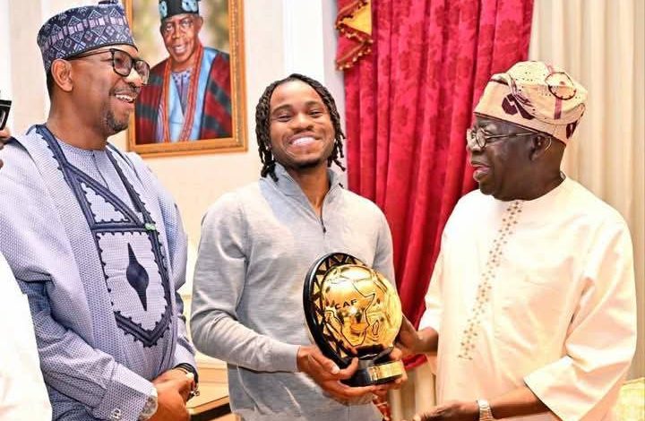 Ademola Lookman visits President Tinubu Ademola Lookman visits President Tinubu