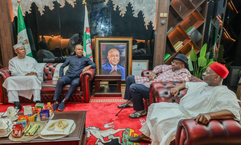 PDP Crisis: Saraki-led reconciliation committee visits Governor Mbah PDP Crisis: Saraki-led reconciliation committee visits Governor Mbah