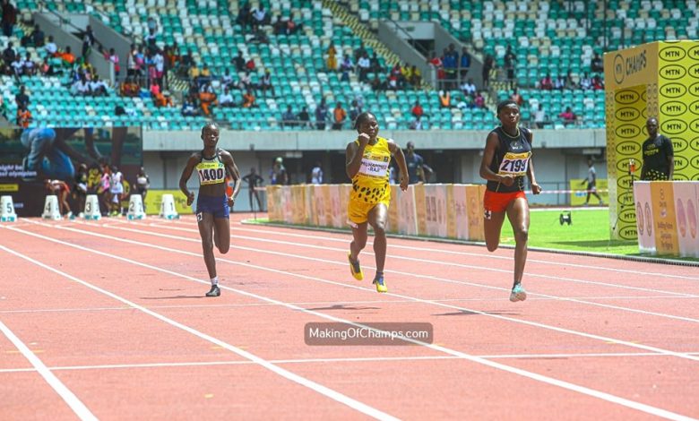 Ezeakor, Odumoso shine in 100m events on Day 2 of MTN CHAMPS grand final in Uyo