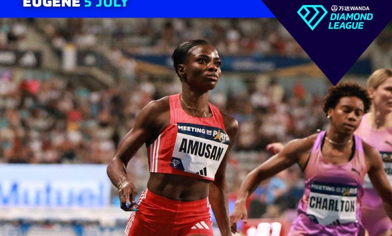 Diamond League: Amusan returns to Hayward Field for 100m Hurdles showdown Diamond League: Amusan returns to Hayward Field for 100m Hurdles showdown
