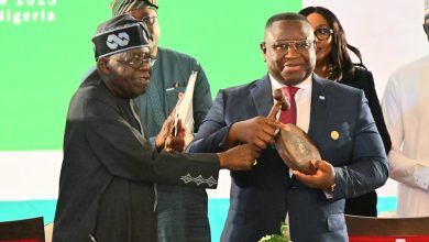 Tinubu hands over ECOWAS leadership to Sierra Leone’s President