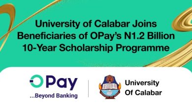 University of Calabar joins beneficiaries of OPay’s N1.2bn 10-year scholarship programme