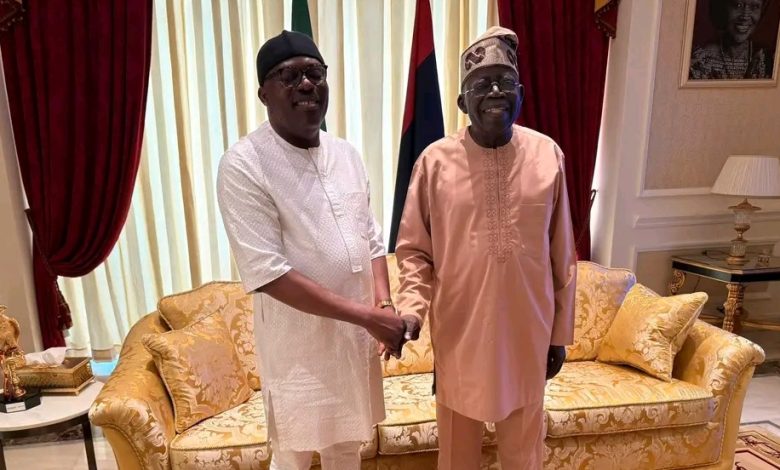 PHOTO: Suspended Rivers governor Fubara visits Tinubu