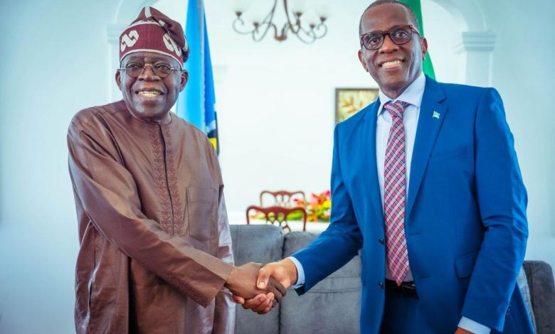 Nigerian student in Saint Lucia meets President Tinubu, PM Pierre Nigerian student in Saint Lucia meets President Tinubu, PM Pierre