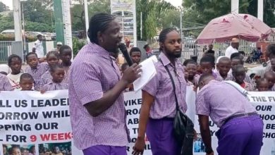 Activist leads protest in Abuja over nine-week primary school teachers’ strike
