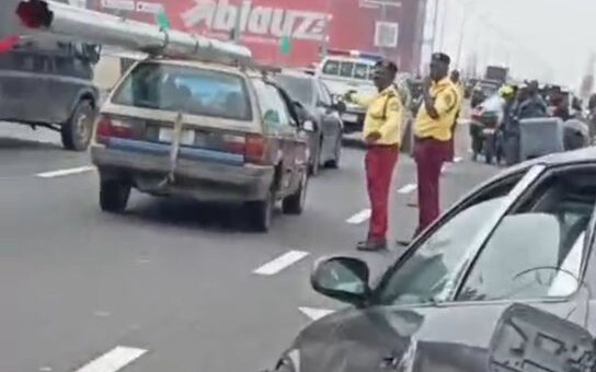 Many injured as Danfo somersaults in 3rd Mainland Bridge crash Many injured as Danfo somersaults in 3rd Mainland Bridge crash