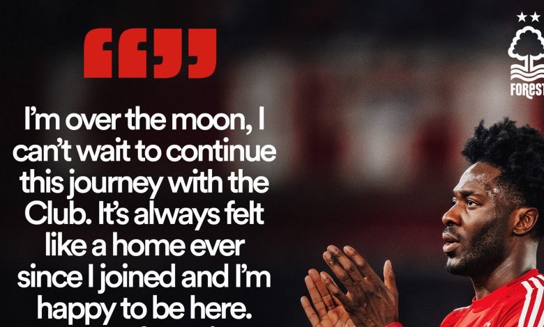 Ola Aina signs contract extension with Nottingham Forest until 2028 Ola Aina signs contract extension with Nottingham Forest until 2028