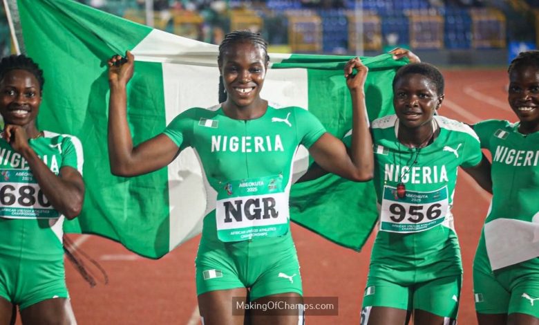Nigerian relay teams shine at African CAA U18/U20 Championship