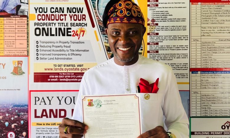 Oyo govt issues Certificate of Occupancy for Rayfield Gardens City Estate project – Fendini Group