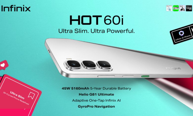 Infinix Unveils HOT 60i in Nigeria: Slim build meets smart battery power