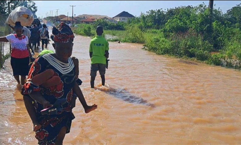 Abandoned road project contributes to flooding in Ibadan community Abandoned road project contributes to flooding in Ibadan community