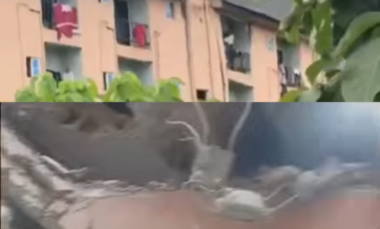 Students panic as hostel collapses near Ebonyi university