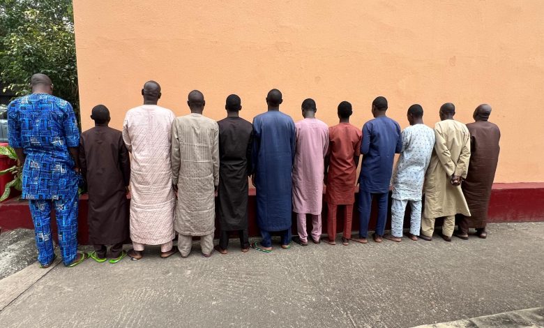 EFCC arrests 12 suspected illegal Bureau de Change operators in Lagos EFCC arrests 12 suspected illegal Bureau de Change operators in Lagos