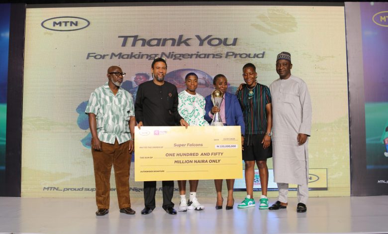 WAFCON 2024: Super Falcons receive ₦150m MTN Nigeria reward WAFCON 2024: Super Falcons receive ₦150m MTN Nigeria reward