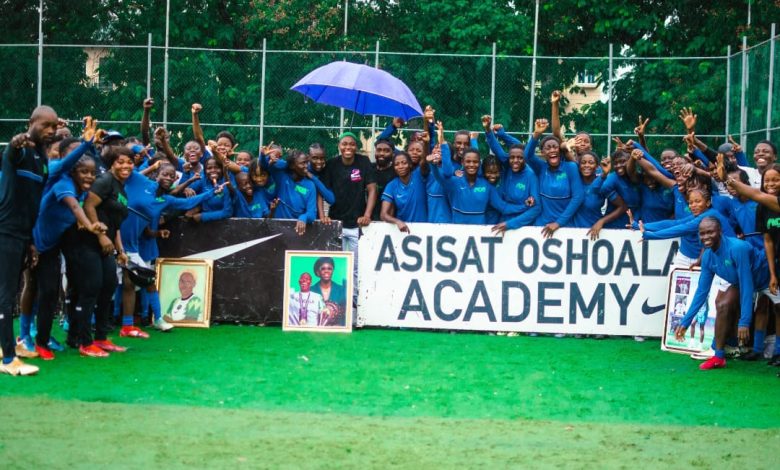 Asisat Oshoala inspires academy players after WAFCON triumph