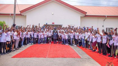 PHOTOS: Abia youths excited as Otti shows up at Abia Leadership Academy
