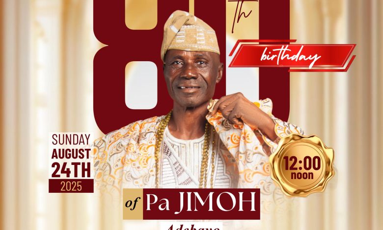 City Businessman, Babatunde Onasoga To Celebrate Father’s 80th Birthday