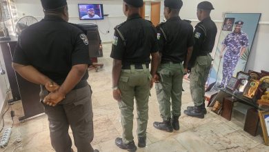 Police operatives caught on camera counting naira notes suspected to be proceeds of bribery, extortion