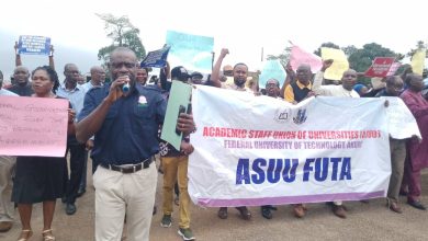 FUTA ASUU embarks on protest, says FG’s neglect of varsities wicked, heartless
