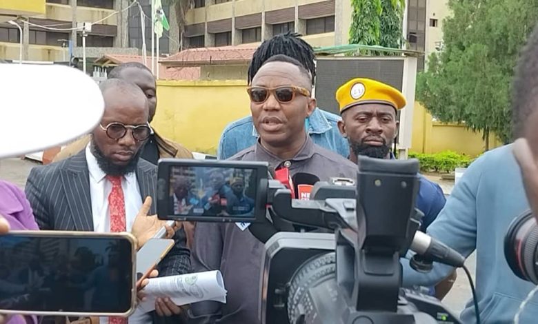 Sowore, others protest withholding of certificate of corps member who criticised Tinubu