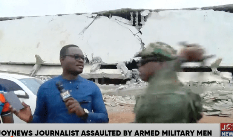 Ghanaian officers attack journalists reporting on demolition