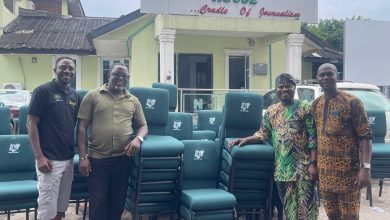 Ogun NUJ Commends Gboyega Nasir Isiaka Over Donation of 100 Executive Chairs